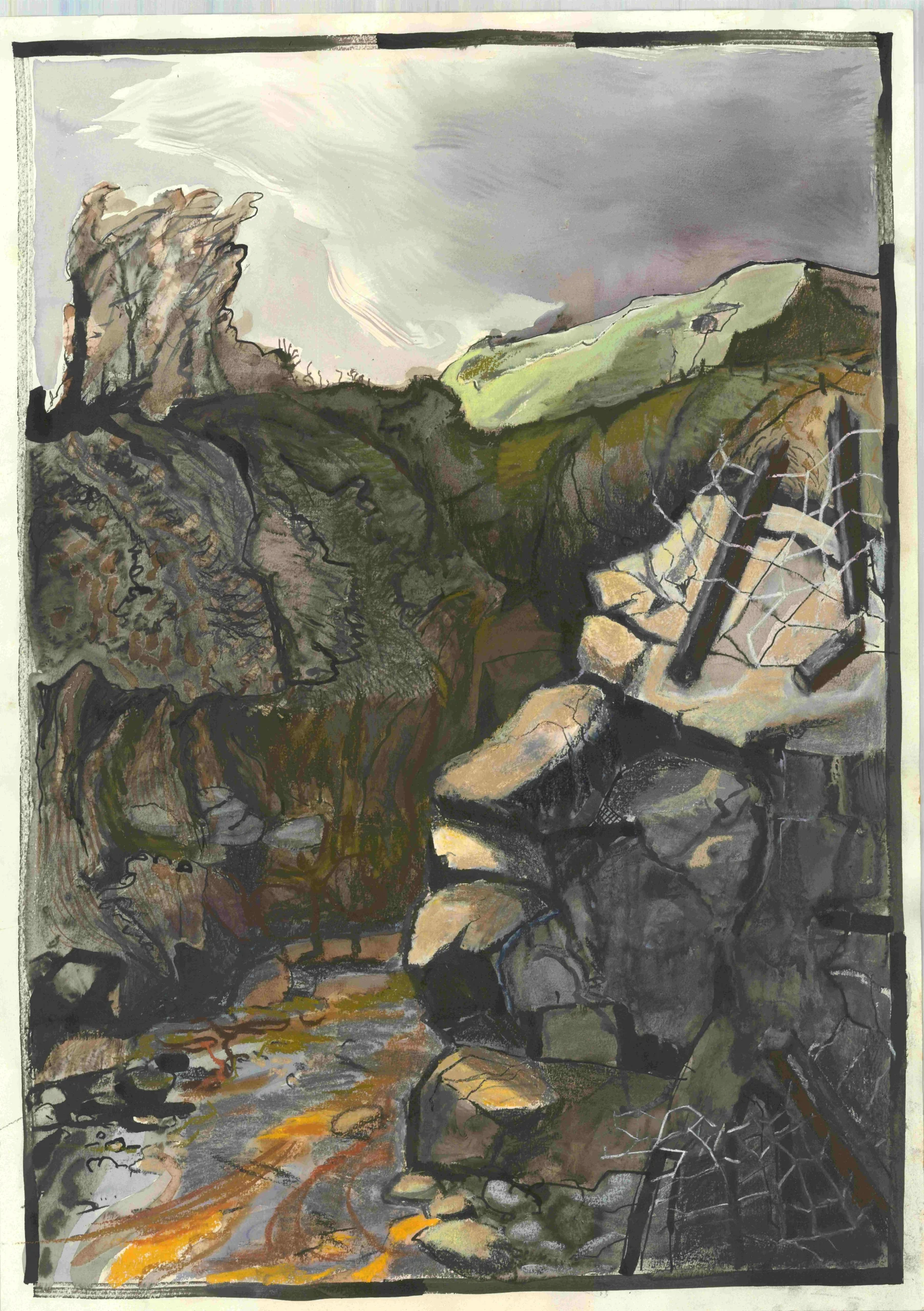 Fiona Jane Whiteford - Fenced Out - 59x84cm - £625