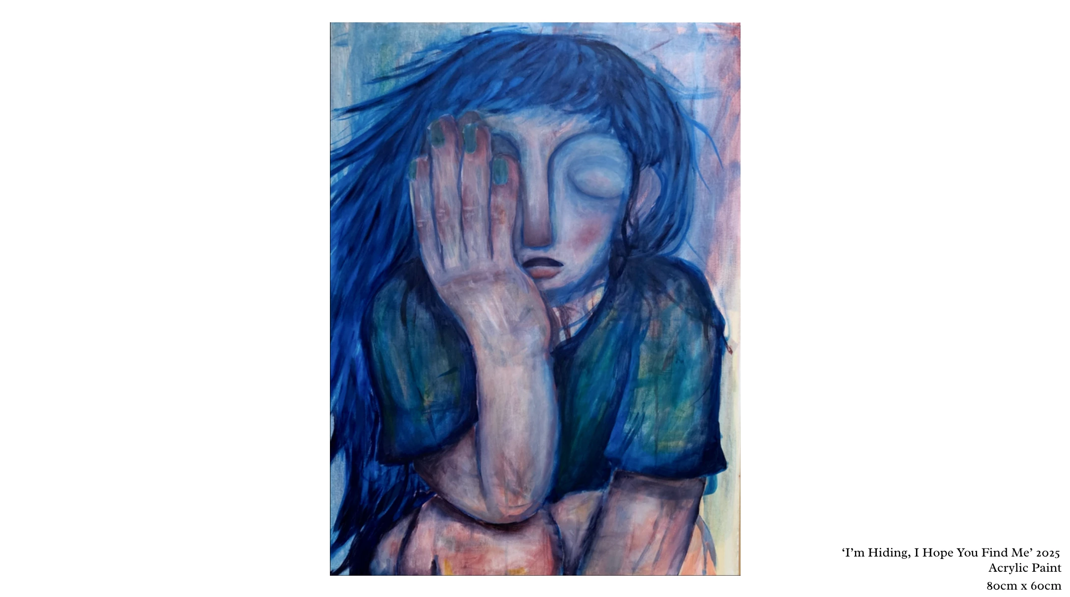 Leah Rowcliffe - I’m hiding, I hope you find me - 80x60cm - £340